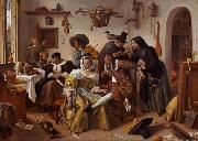 Jan Steen The Word Upside Down (mk08) Sweden oil painting reproduction
